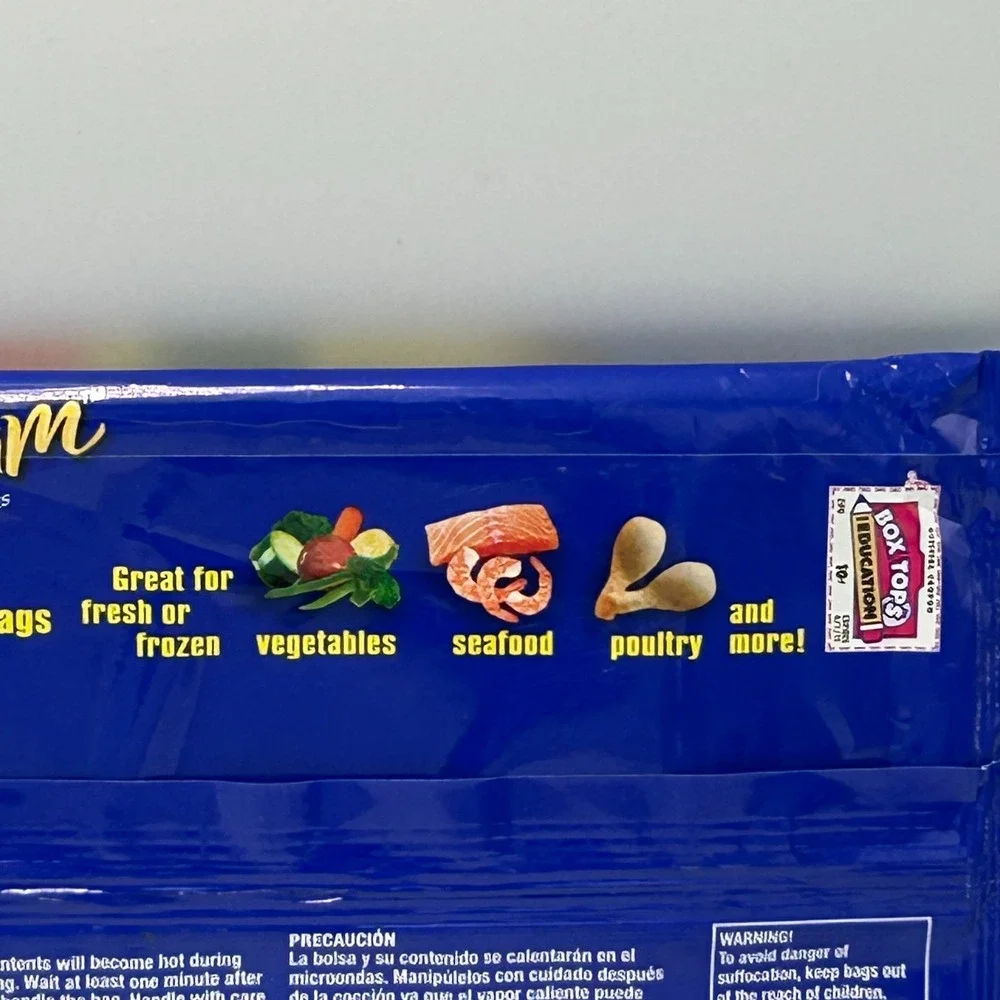 Ziploc‎ Zip N Steam Cooking Bags MEDIUM 10 Bags Discontinued New Sealed